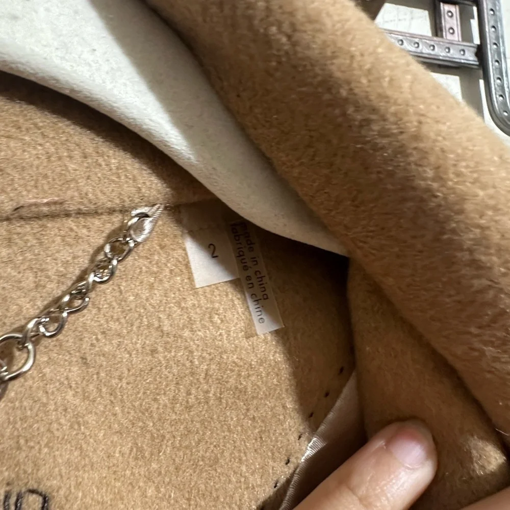 NWOT Women’s Calvin Klein tan winter coat  size 2 - Picture 3 of 4